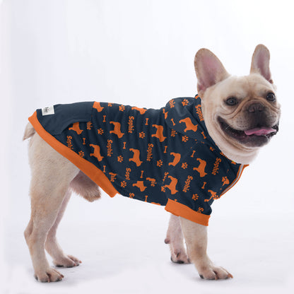 Custom Hoodies for French Bulldogs with Your Pet's Name Pattern | Frenchie Shop Original