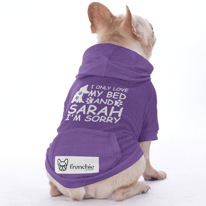 Custom Hoodies for French Bulldogs with the Owner's Name  | Frenchie Shop Original