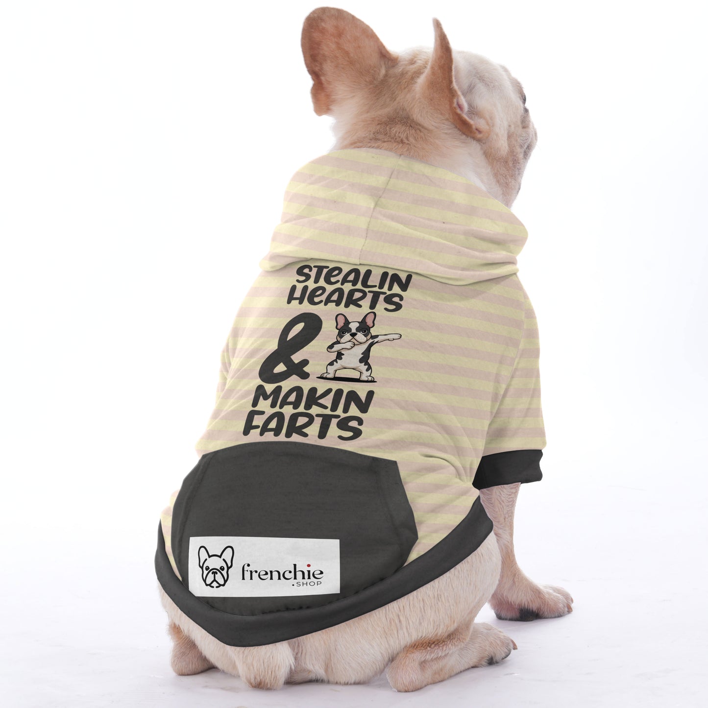 Stealin Hearts & Makin Farts - Hoodies for French Bulldog  | Frenchie Shop Original