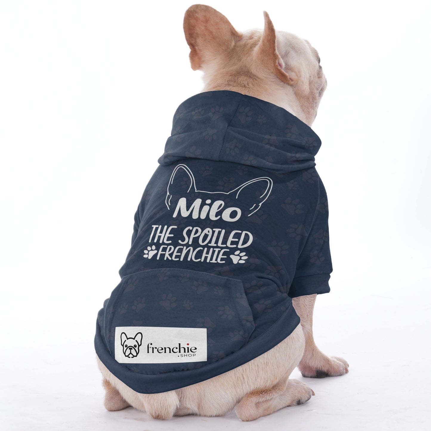 Customized French Bulldog Hoodies with Your Dog’s Name  | Frenchie Shop Original