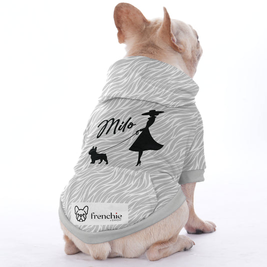 Custom French Bulldog Hoodies featuring Your Dog's Name   | Frenchie Shop Original