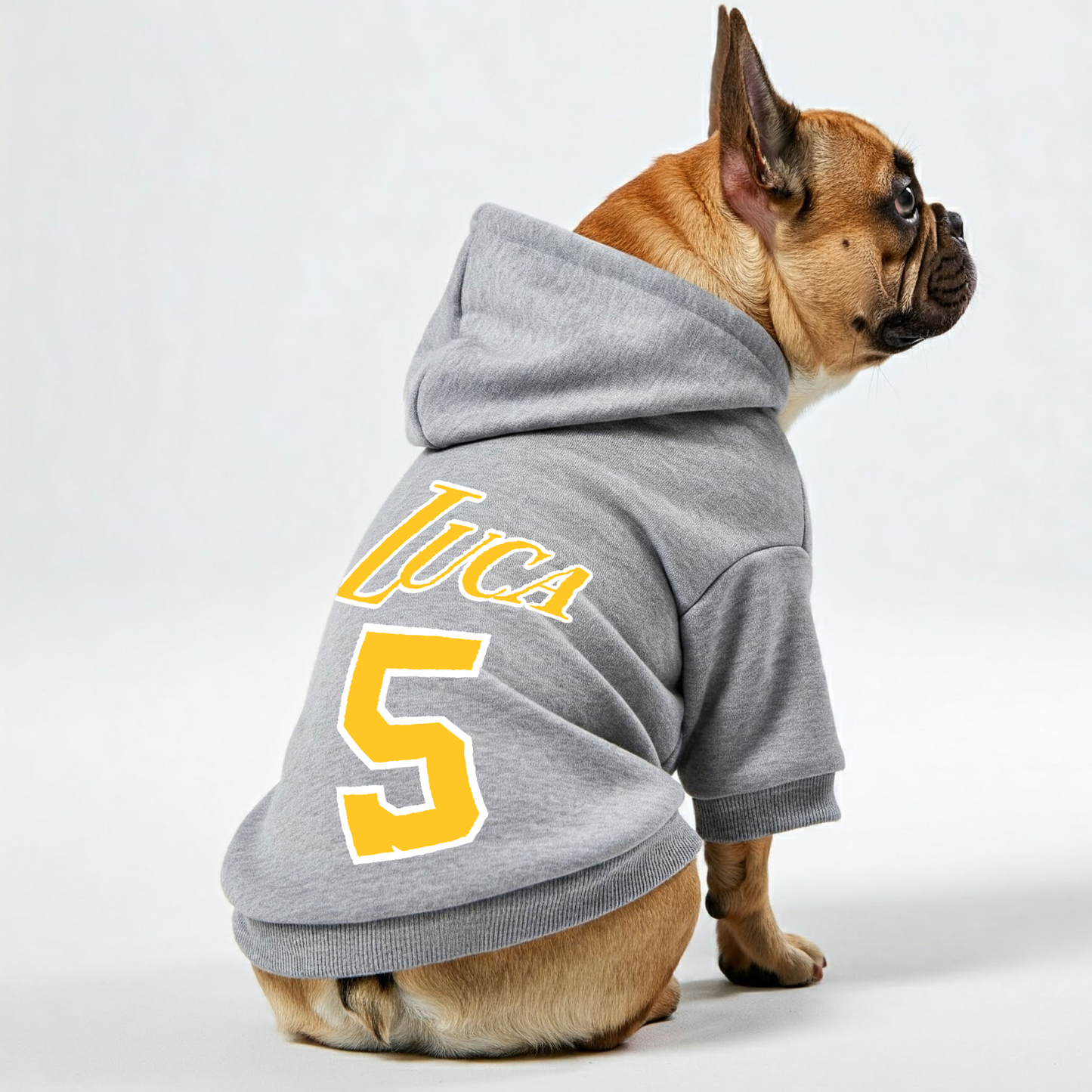 Personalized French Bulldog Hoodies with Custom Name and Number – Stylish, Cozy, and Premium 100% Cotton