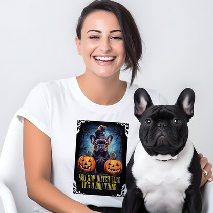 Frenchie in Halloween - Unisex T-Shirt