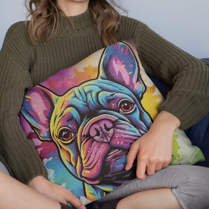 Adorable Frenchie Face - Pillow Cover