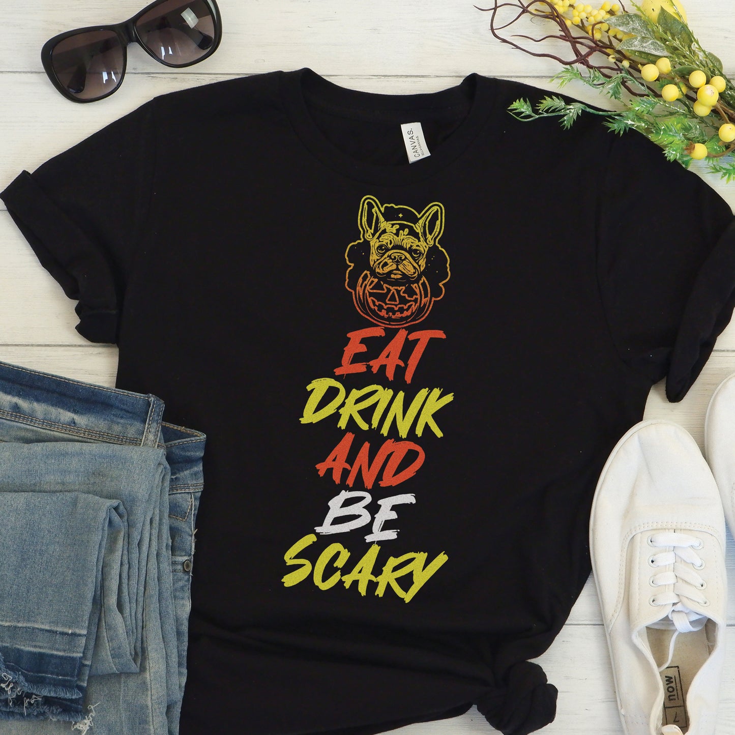 Spooky Frenchie - Unisex T-Shirt