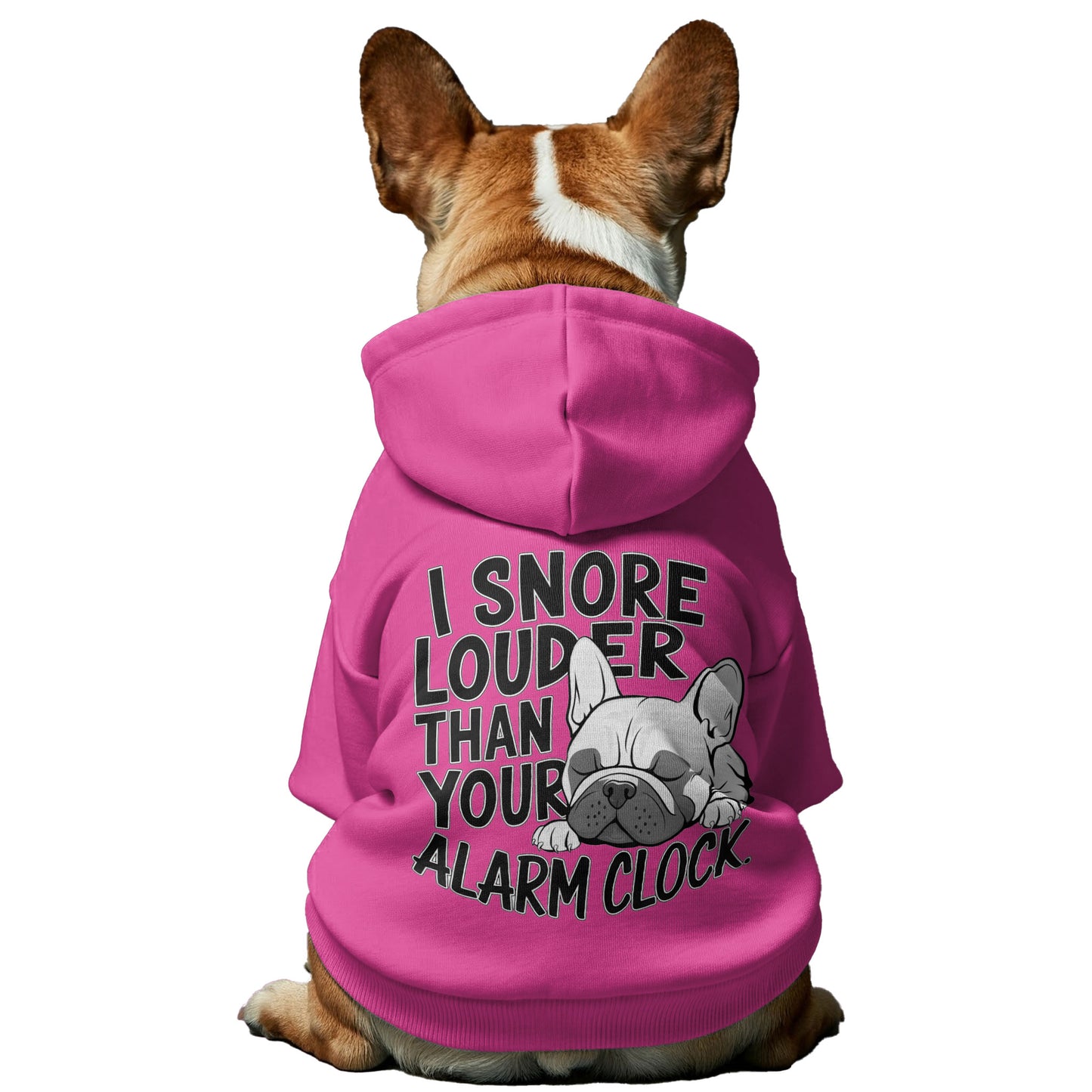 I Snore - Personalized French Bulldog Hoodies with Funny Quotes – Stylish, Cozy, and Premium 100% Cotton