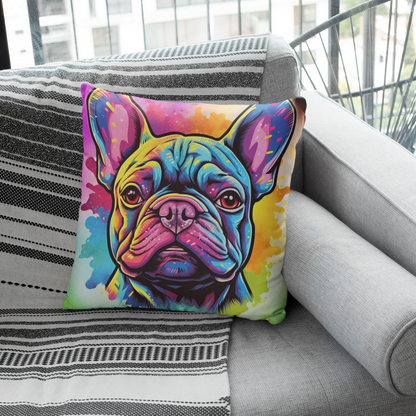 Adorable Frenchie Face - Pillow Cover