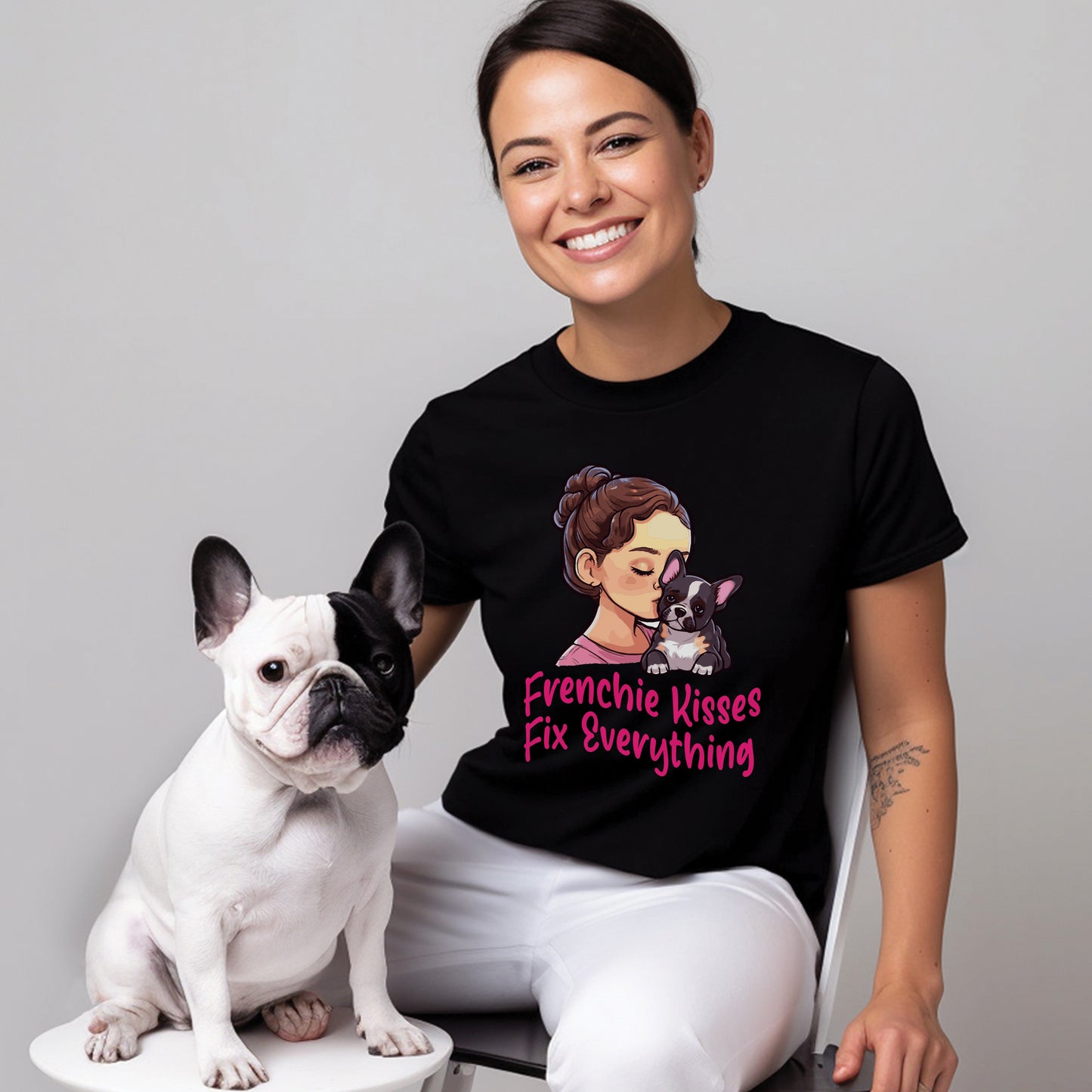 Frenchie Kisses - Unisex T-Shirt