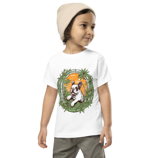 Panda Frenchie Toddler Staple Tee - An Adorable and Comfortable Choice for Little Animal Lovers