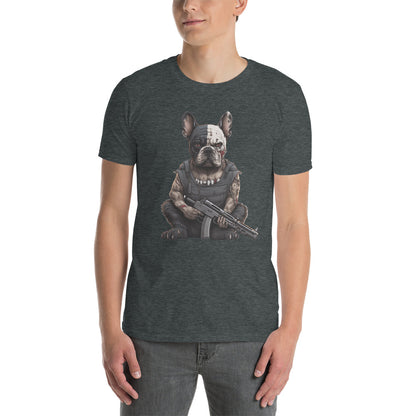 Frenchie Fever Short-Sleeve Unisex T-Shirt - Your Perfect Pick for Canine Couture