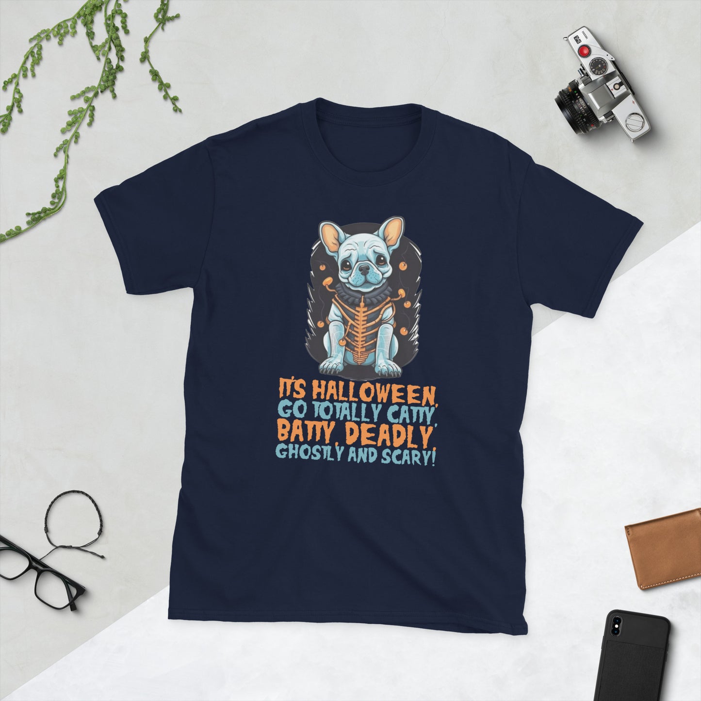 Spooktacular Halloween Bulldog - Unisex T-Shirt