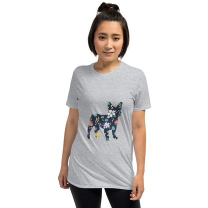 Floral Frenchie - Unisex T-Shirt