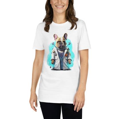 Medico-Frenchie T-Shirt - Merging Medical Profession with Canine Charm