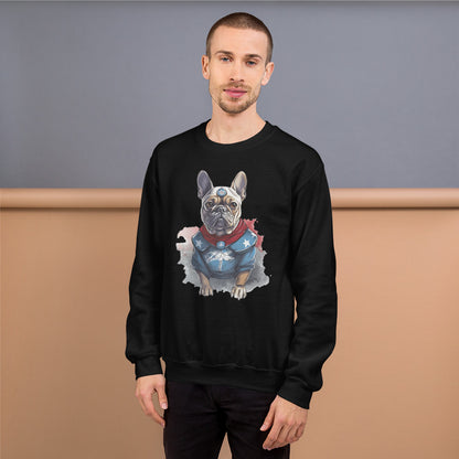 Adorable Frenchie-Themed Unisex Sweatshirt - Perfect for Pet Lovers and Fashion Enthusiasts