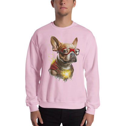 Frenchie Fondness Unisex Sweater: Cozy Fashion Statement for Dog Aficionados