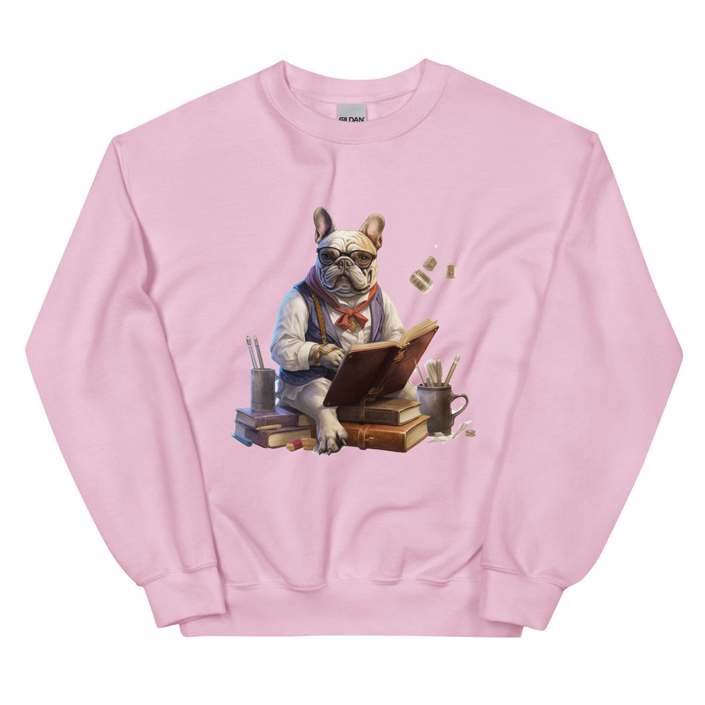 Professor Frenchie - Unisex Crew Neck Sweatshirt