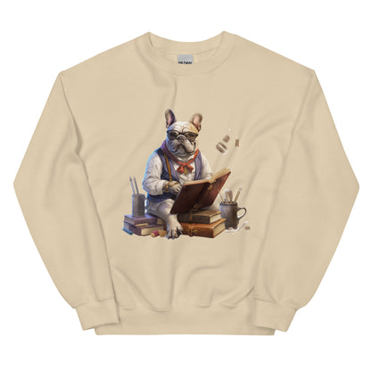 Professor Frenchie - Unisex Crew Neck Sweatshirt