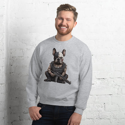 Frenchie Love Unisex Sweatshirt: Snug and Stylish Attire for Dog Enthusiasts