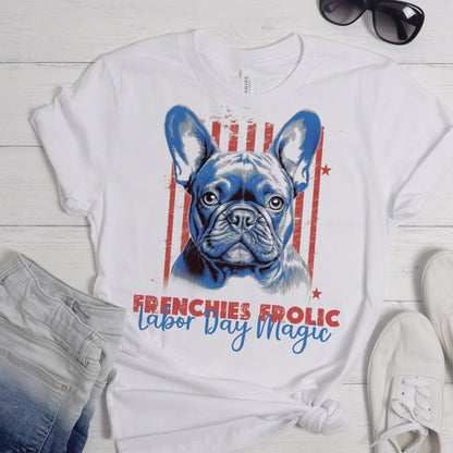 Radiant French Bulldog Labor Day Tee - Unisex T-Shirt