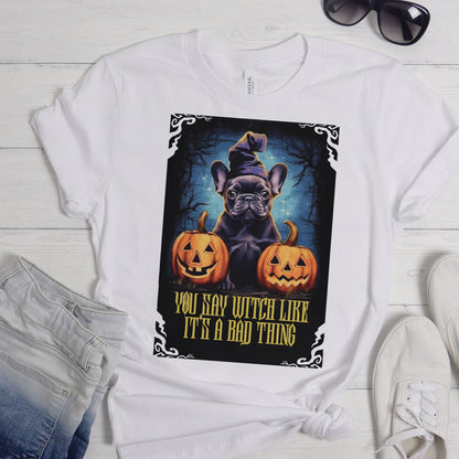 Frenchie in Halloween - Unisex T-Shirt