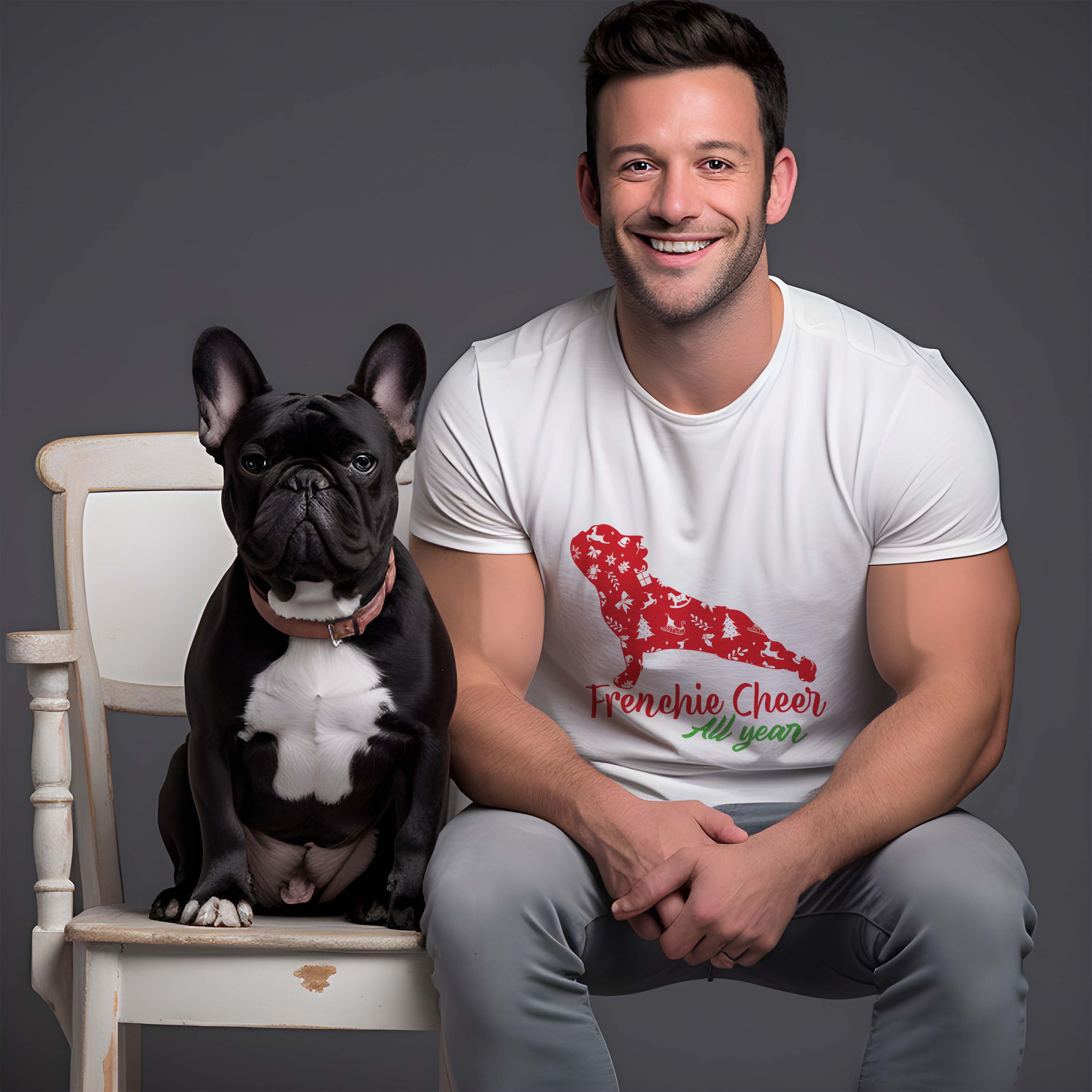 French bulldog shop christmas shirt