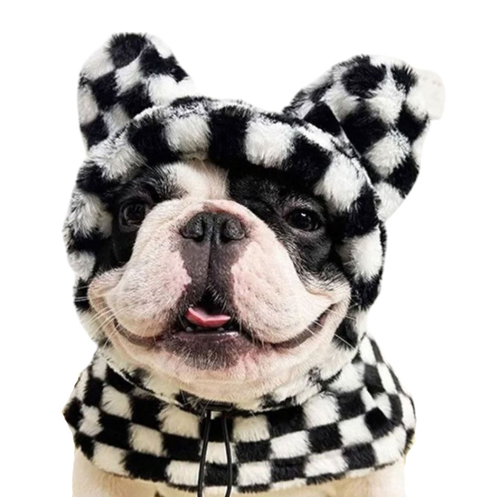 Warmie Frenchie Winter Plush Hat - Cozy & Stylish for French Bulldogs