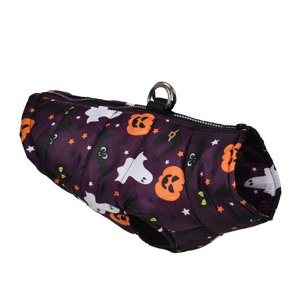 www.frenchie.shop-Frenchie-Halloween-Winter-Jacket-with-Pumpkin-Print-Cozy-and-Festive