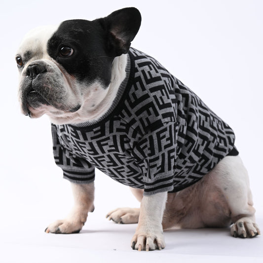 www.frenchie.shop-Frenchie-Winter-Sweater–Luxury-High-Stretch-Pet-Clothing