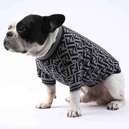 www.frenchie.shop-Frenchie-Winter-Sweater–Luxury-High-Stretch-Pet-Clothing