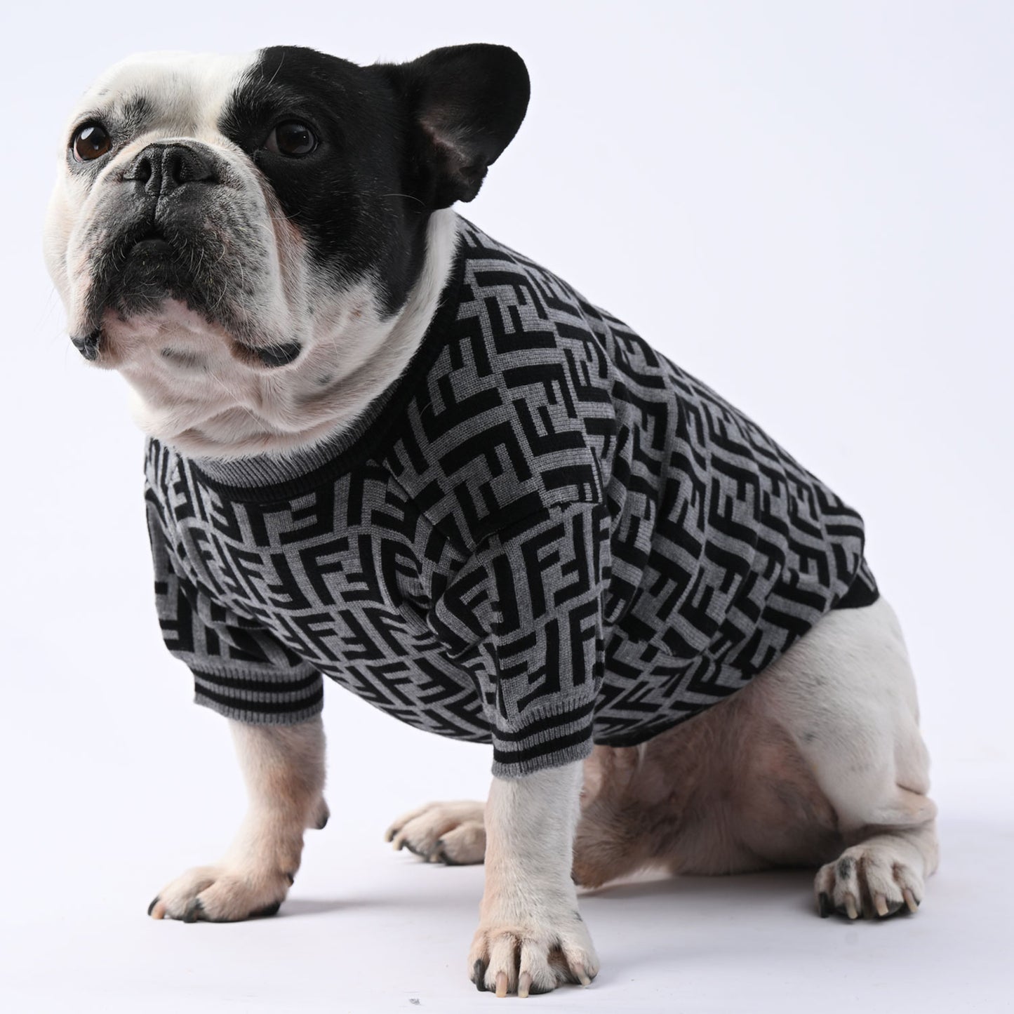 www.frenchie.shop-Frenchie-Winter-Sweater–Luxury-High-Stretch-Pet-Clothing