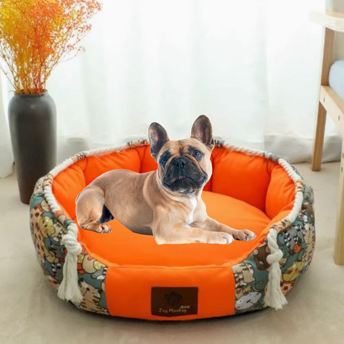 www.frenchie.shop-PawHaven-Soft-Frenchie-Bed-Comfortable-and-Stylish-Sleep-Solution-for-French-Bulldog