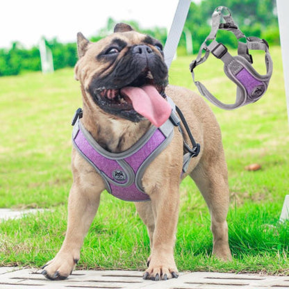 www.frenchie.shop-PupLuxe-Reflective-Frenchie-Harness-Adjustable-Pet-Vest