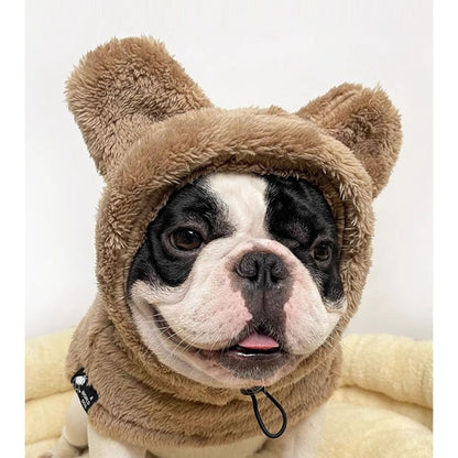 www.frenchie.shop-Warmie-Frenchie-Winter-Plush-Hat-brown