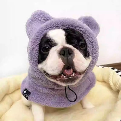 www.frenchie.shop-Warmie-Frenchie-Winter-Plush-Hat-purple