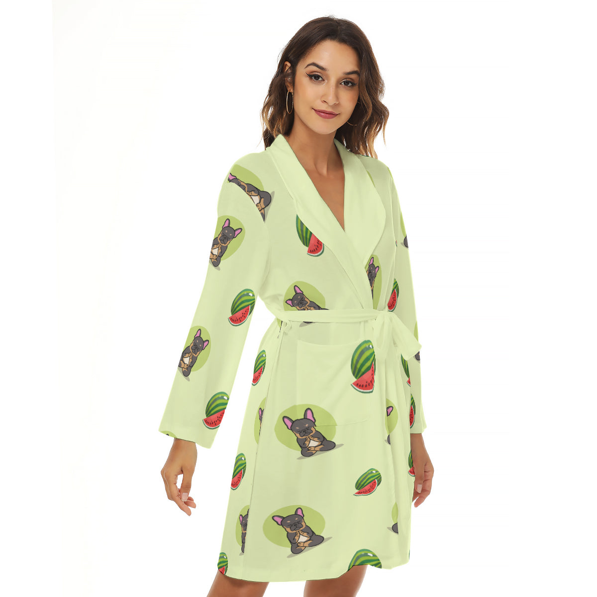 PIXIE - Women's Robe - Frenchie Bulldog Shop