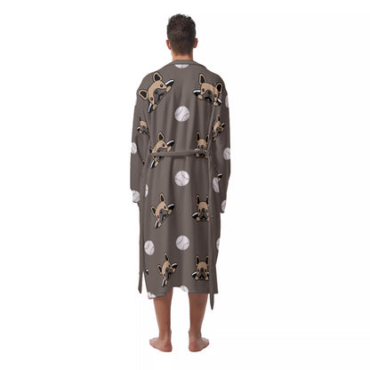 MAC - Bathrobe for Men - Frenchie Bulldog Shop