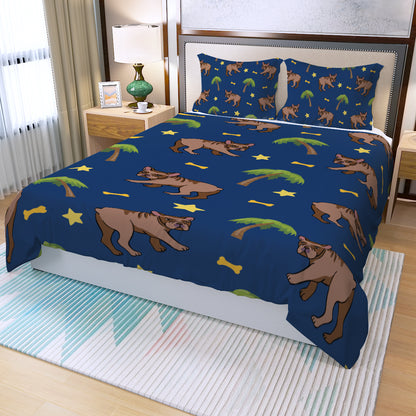 COCO - Three Piece Duvet Cover Set - Frenchie Bulldog Shop