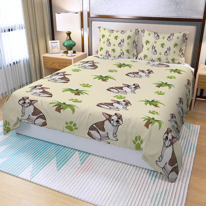 STELLA - Three Piece Duvet Cover Set - Frenchie Bulldog Shop