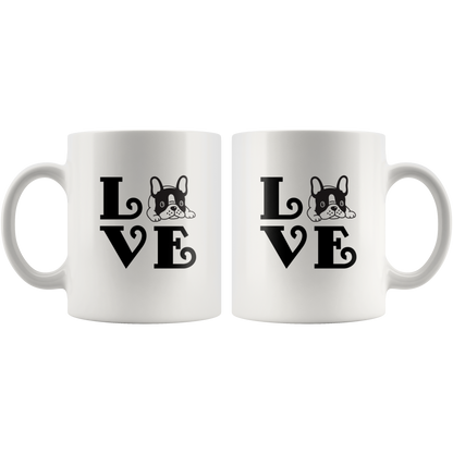 I love Frenchie - Mug - Frenchie Bulldog Shop