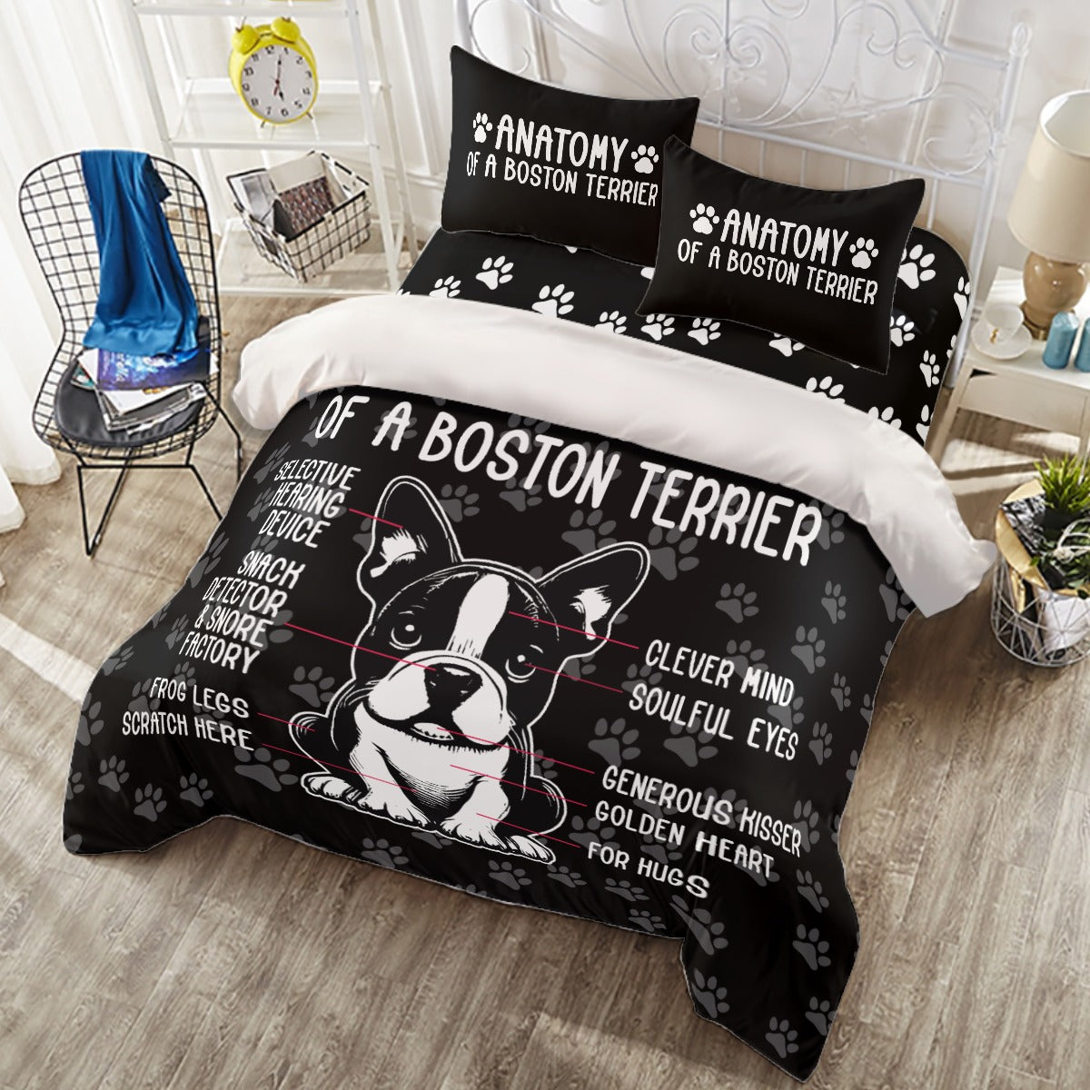 Willow - Duvet Cover Set for Boston Terrier lovers