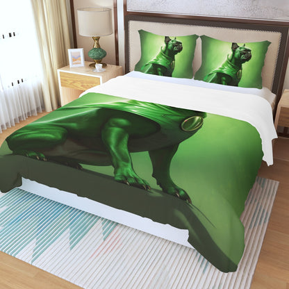 Radiant Frenchie Duvet Cover Set - Illuminate Your Slumbers