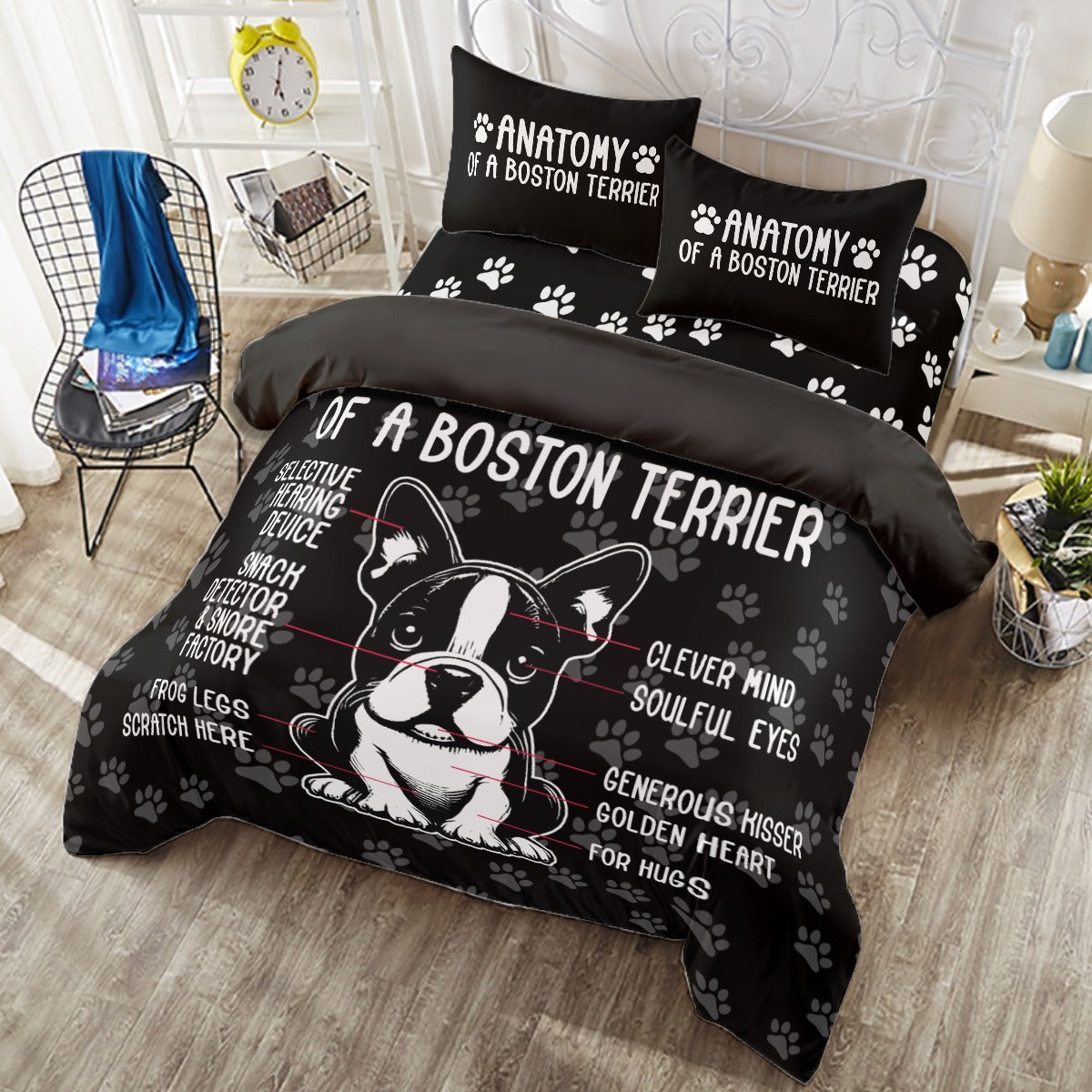 Willow - Duvet Cover Set for Boston Terrier lovers