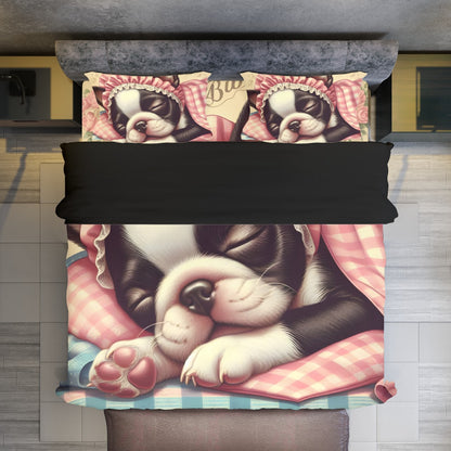 Hugo - Duvet Cover Set for Boston Terrier lovers
