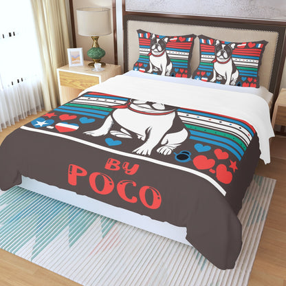 Boyfriend - Custom Bedding Set with Frenchie's Name