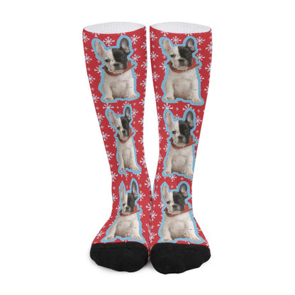 Custom socks  with Frenchie Photo