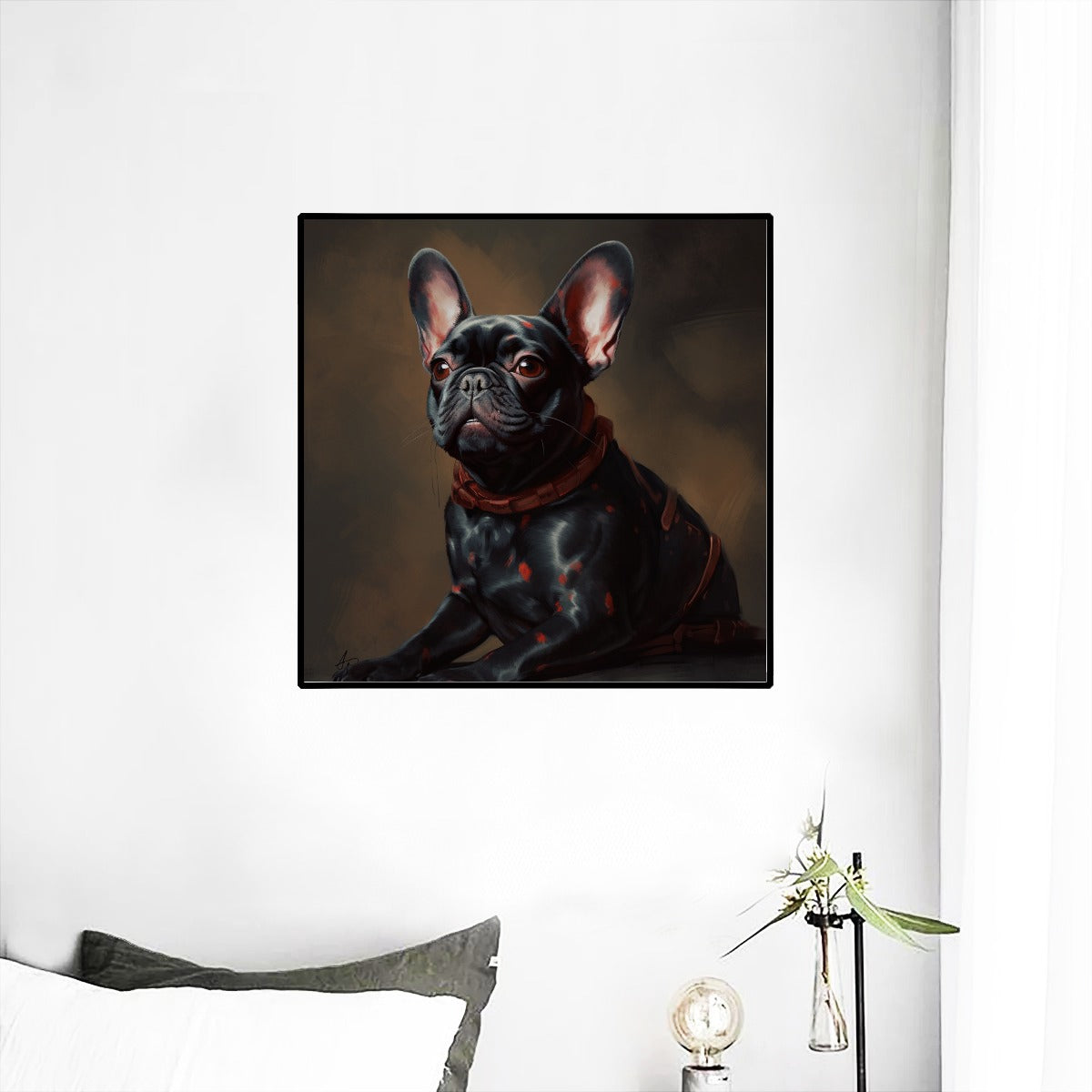 Mysterious-Frenchie Wall Mural - Enchant Your Space – frenchie Shop