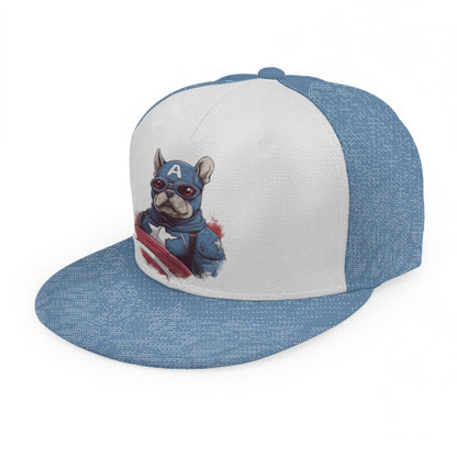 Vibrant Frenchie-Printed Unisex Baseball Cap