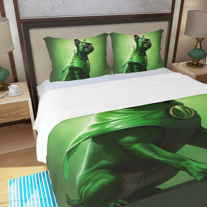 Radiant Frenchie Duvet Cover Set - Illuminate Your Slumbers