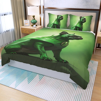 Radiant Frenchie Duvet Cover Set - Illuminate Your Slumbers