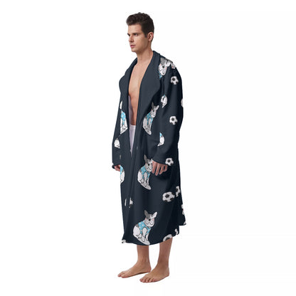 ODIE - Bathrobe for Men - Frenchie Bulldog Shop